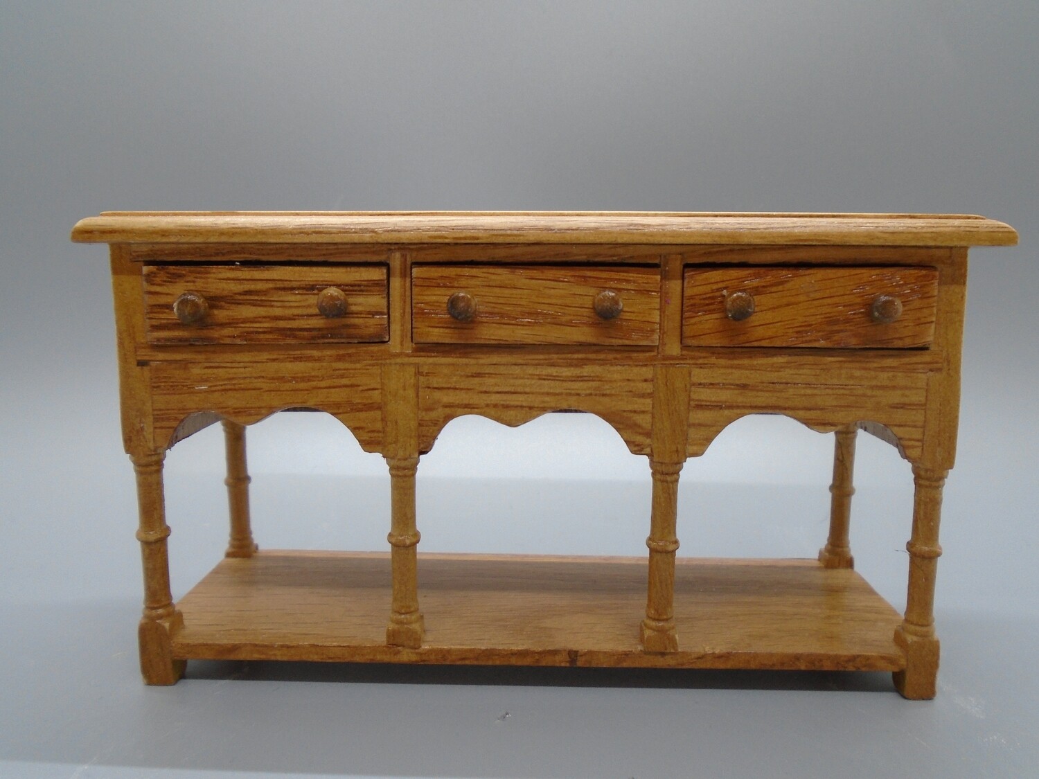 6 HANDLE WOODEN SIDEBOARD