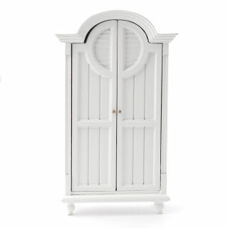 WHITE WARDOBE WITH ART DECO INFLUENCE