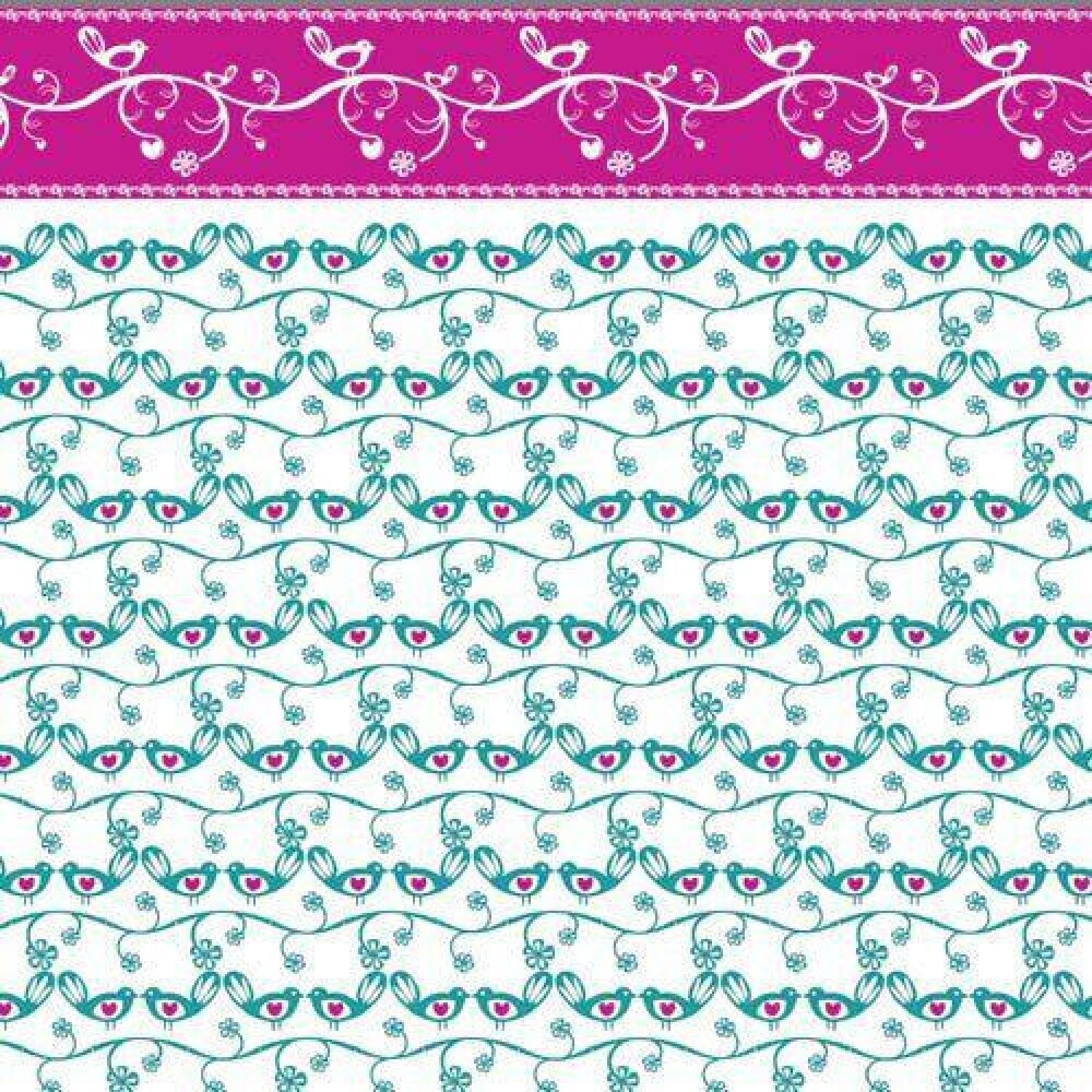 Lovebirds White Wallpaper