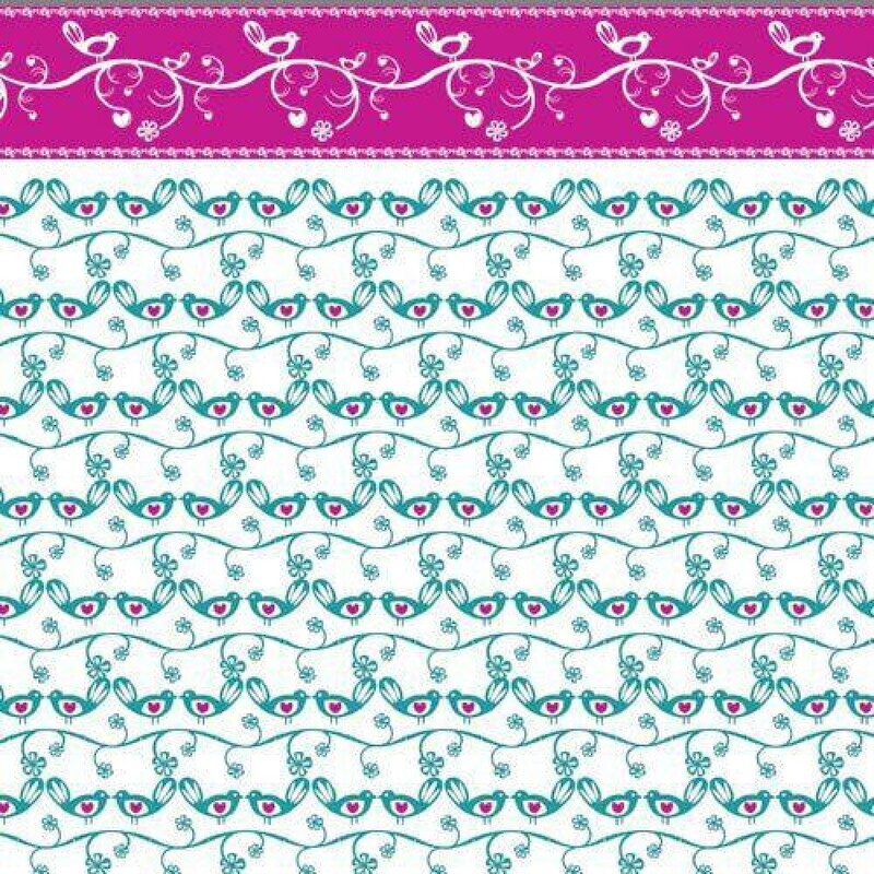Lovebirds White Wallpaper