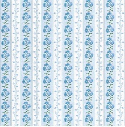 BLUE ASTER AND IVY WALLPAPER