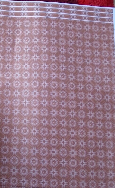 LIGHT BROWN TILE WALLPAPER WITH BOARDER