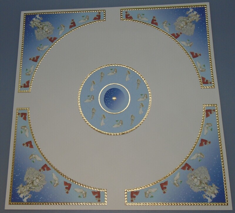 BLUE ELEGANCE CEILING PAPER