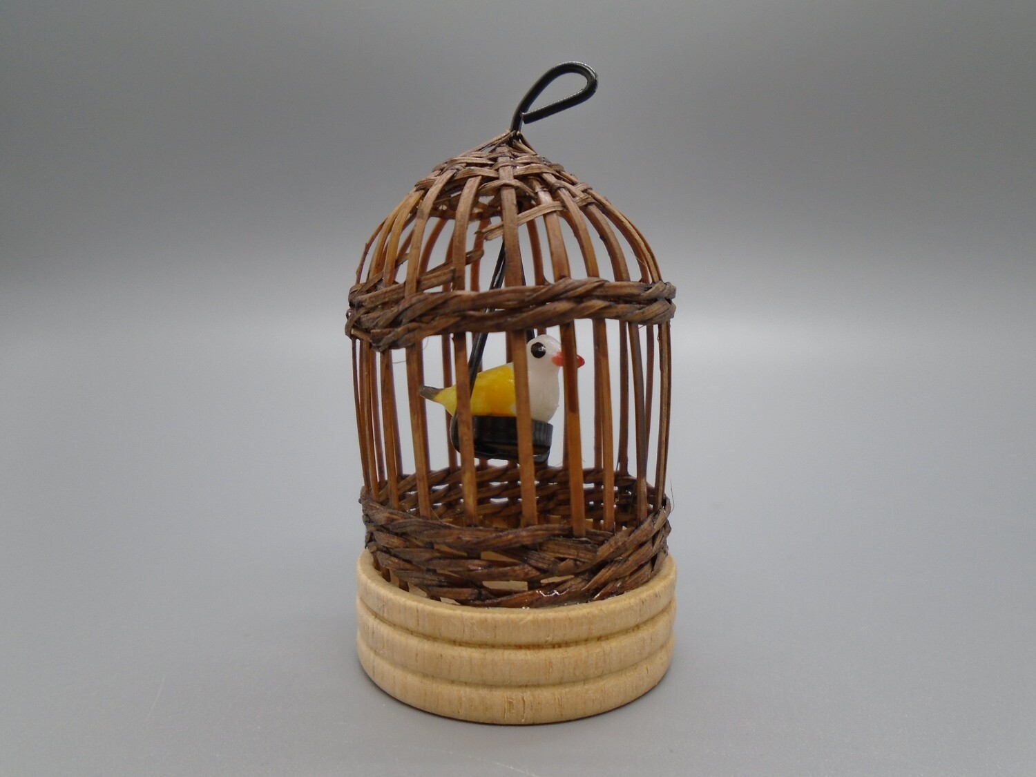 BIRD IN WOVEN BIRDCAGE