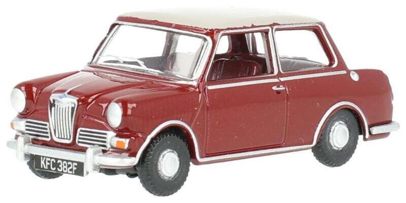 Oxford Diecast 76RE004 Damask Red Whitehall Beige Riley Elf MKIII