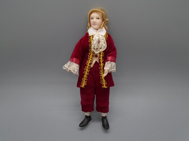 MAN IN RED, GOLD AND LACE