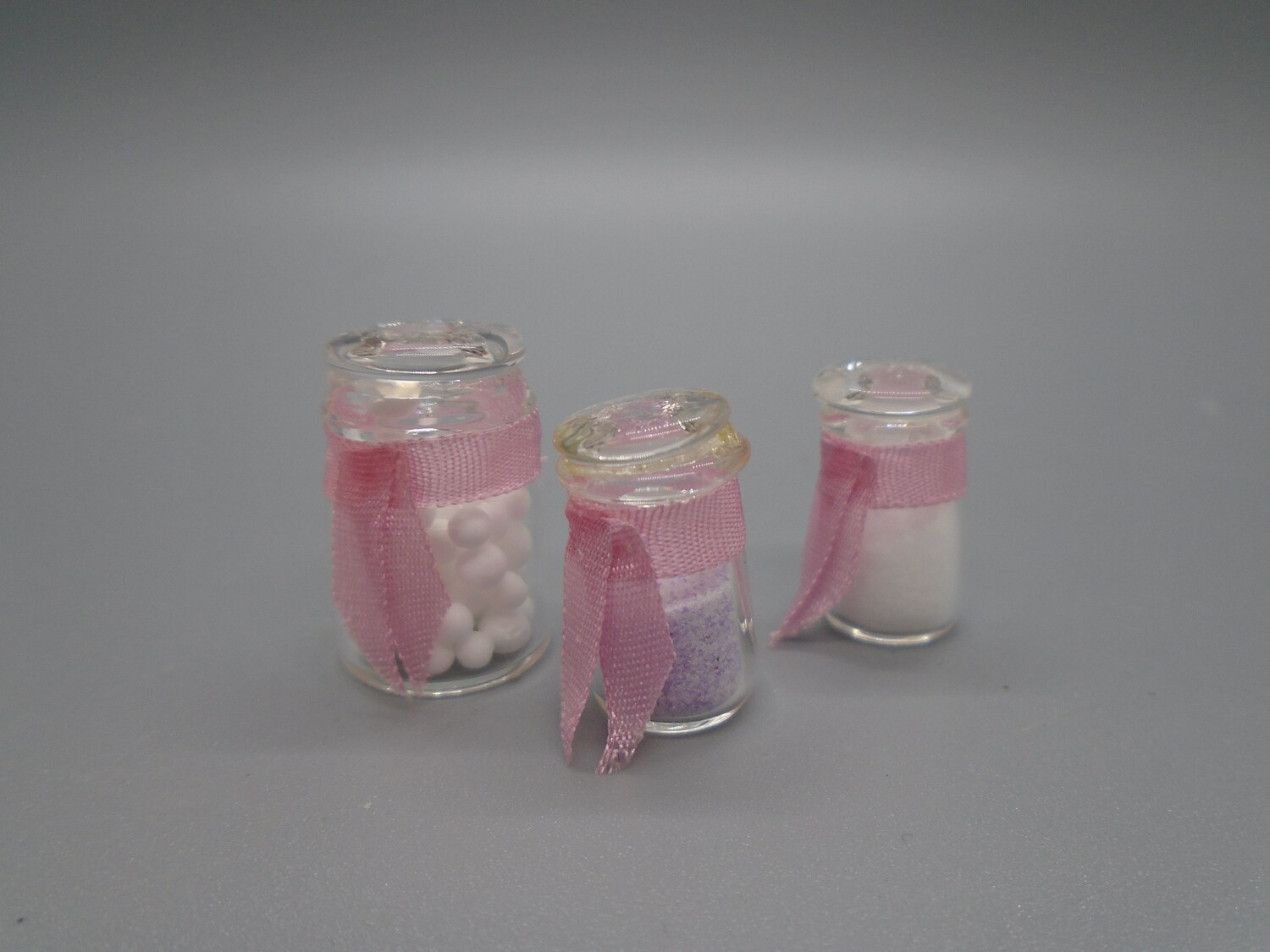 SET OF BATHROOM JARS 3PC