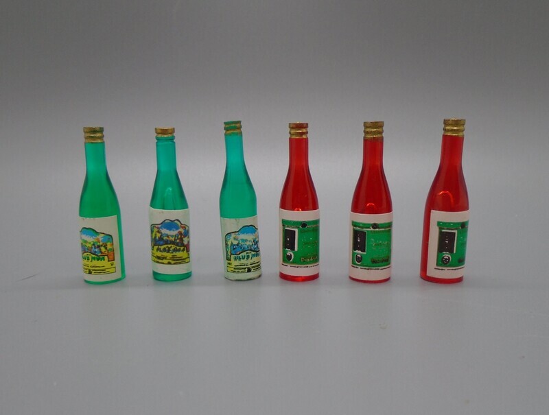 SET OF 6 WINE BOTTLES