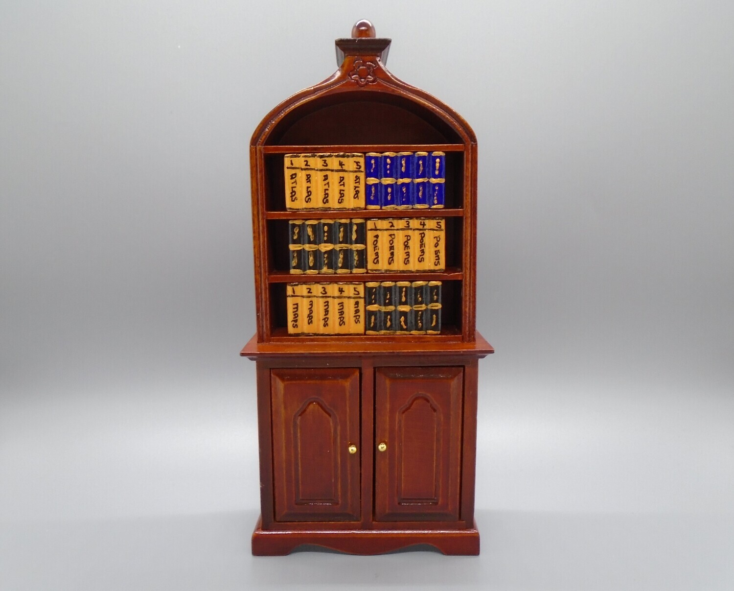 DRESSED MAHOGANY BOOKCASE