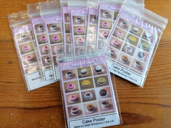 Cakes Poster - Pink by Delph