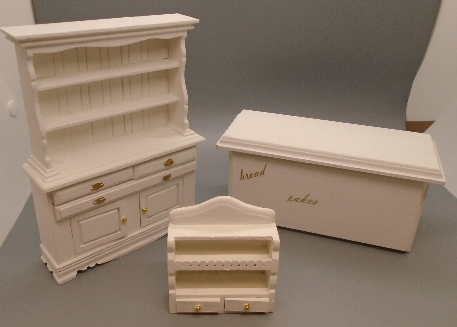 3 PC BAKERY SHOP SET IN WHITE