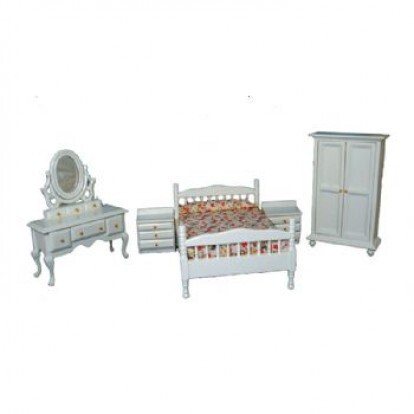 WHITE BEDROOM SET BY DHE