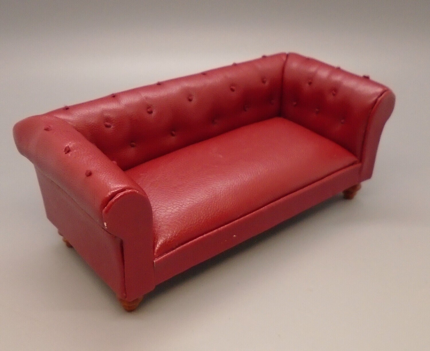 RED CHESTERFIELD SOFA