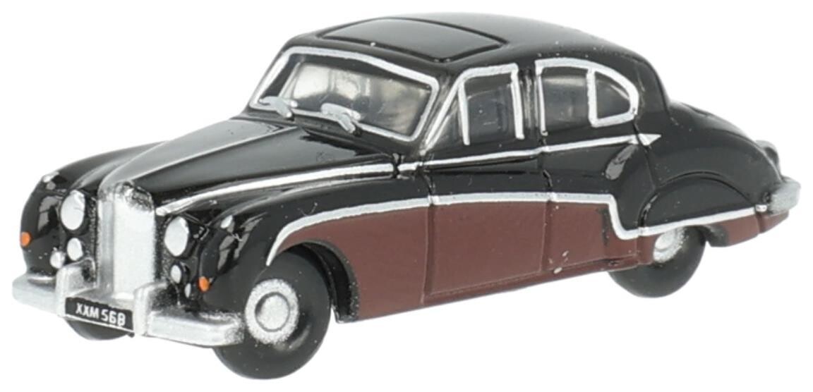 Oxford Diecast NJAG9004 Black Imperial Maroon Jaguar Mk8/9