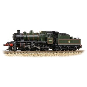 Graham Farish 372-630 LMS Ivatt 2MT 46521 BR Lined Green (Early Emblem)