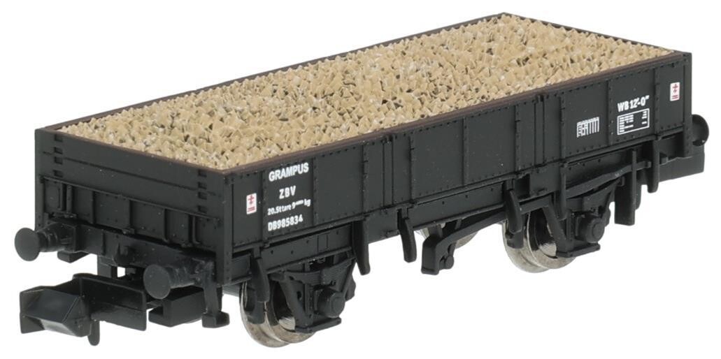 Dapol 2F-060-015 Grampus engineers open wagon in BR black - DB985834