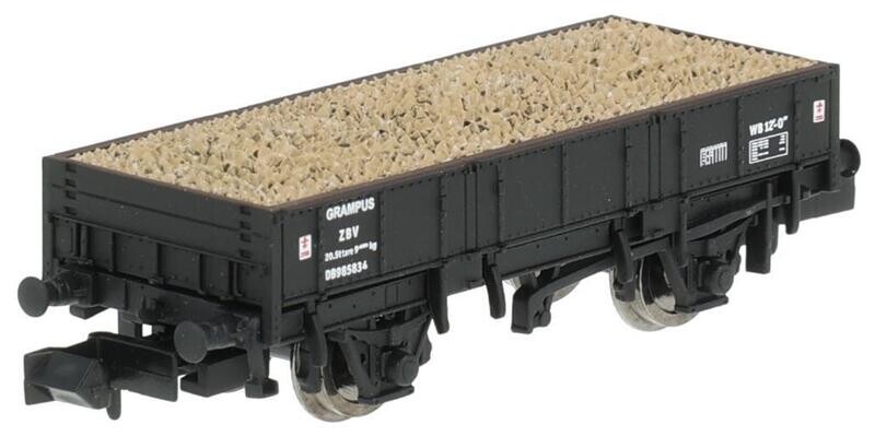 Dapol 2F-060-015 Grampus engineers open wagon in BR black - DB985834