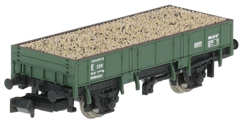 Dapol 2F-060-016 Grampus engineers open wagon in BR departmental olive - DB984363