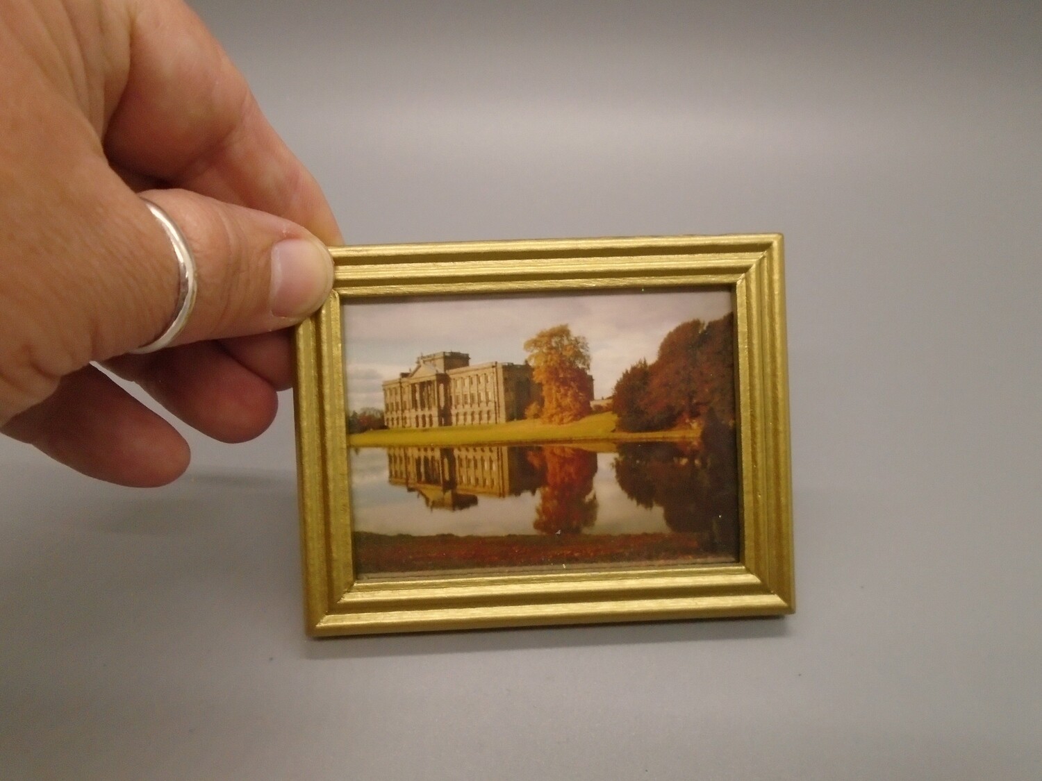 LARGE PICTURE OF MANOR HOUSE AND REFLECTION