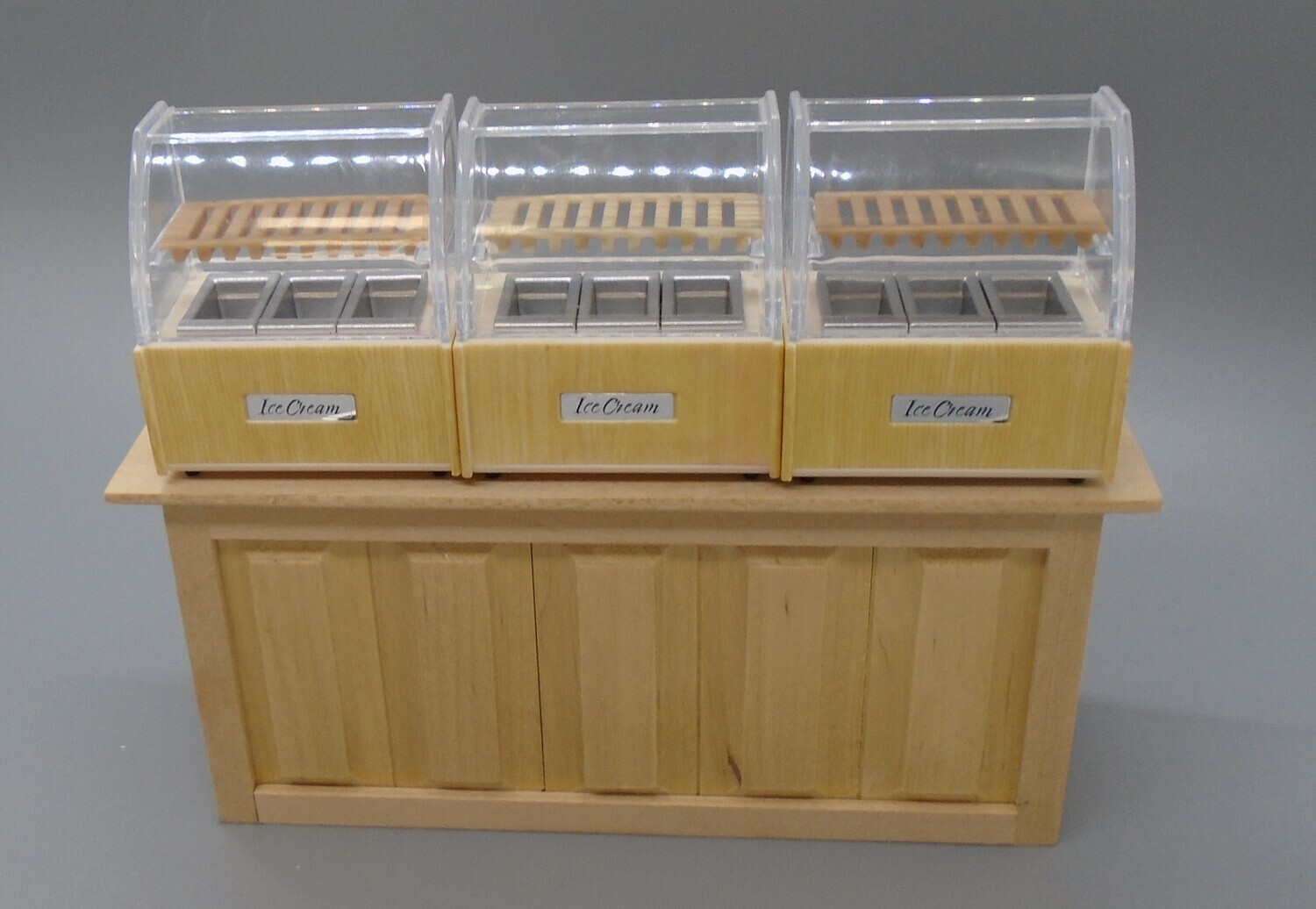 3 PART ICE CREAM COUNTER TOP  DISPLAY CABINET