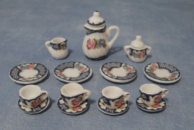 Heavy Floral Tea Set