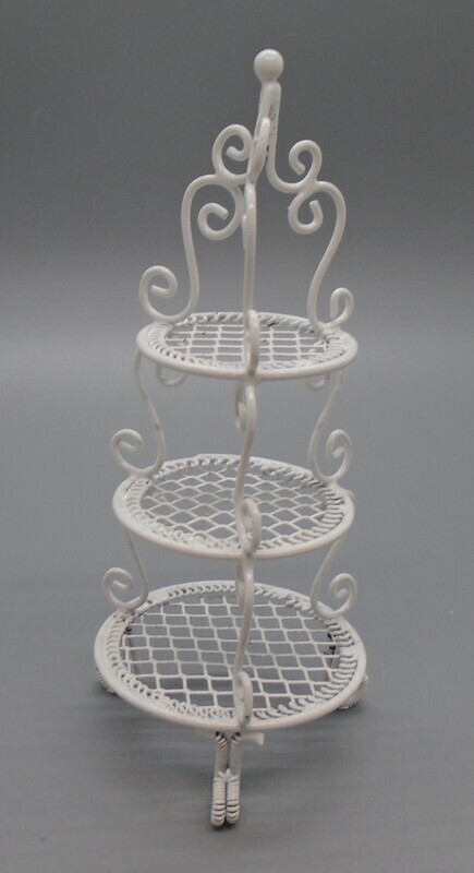 WHITE WIRE SHELVING STAND( WHAT NOT)