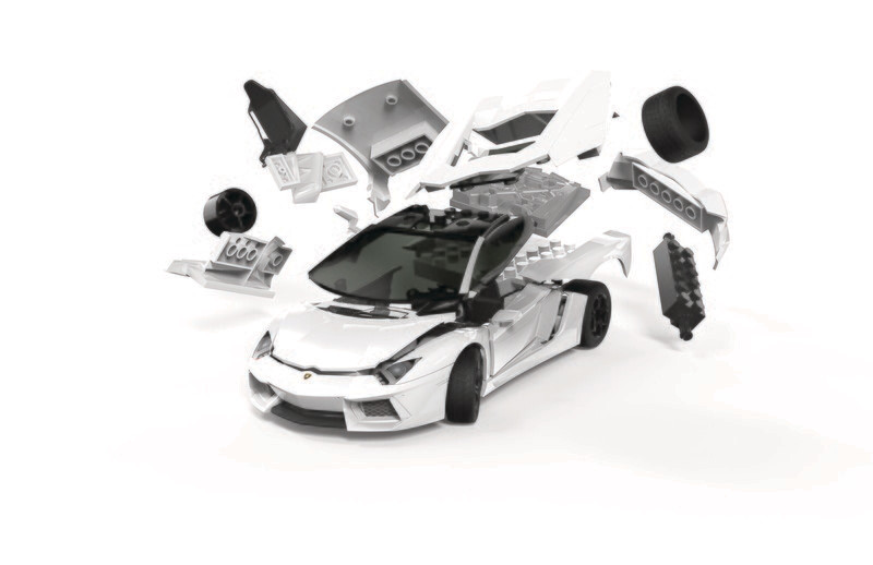 Airfix J6019 QUICKBUILD Lamborghini Aventador white