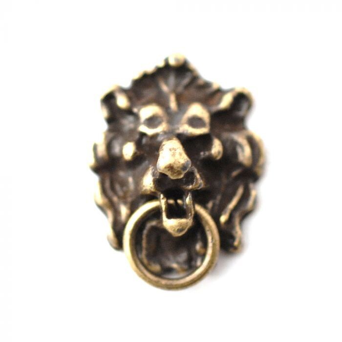 ANTIQUE LION HEAD DOOR KNOCKER