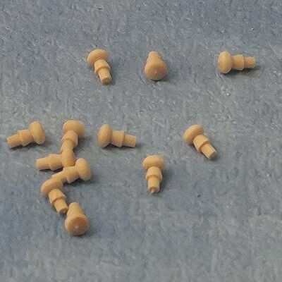 4 X 2.5MM WOODEN KNOBS