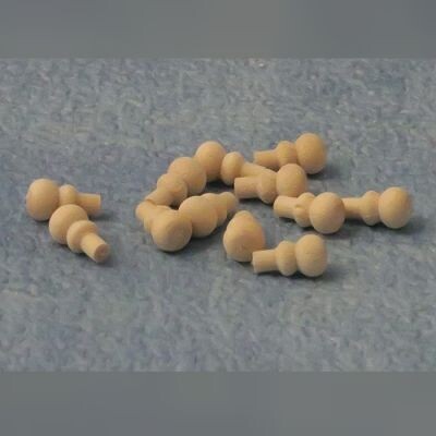 12 X 3MM WOODEN KNOBS