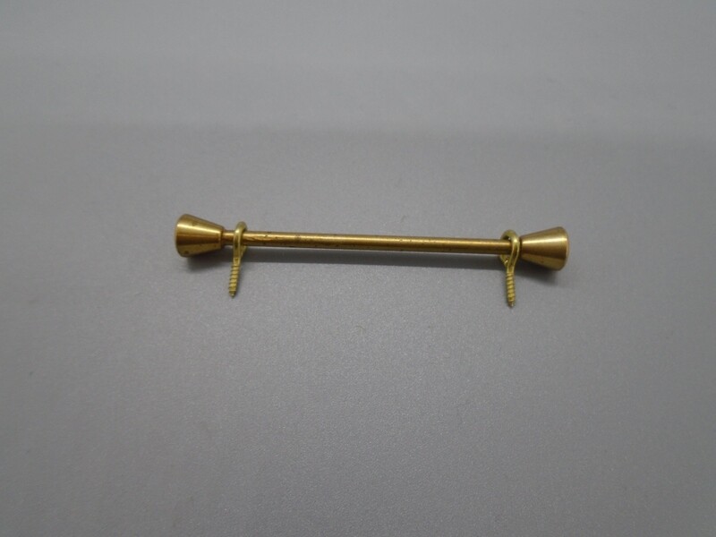SMALL METAL CURTAIN POLE (TARNISHED)