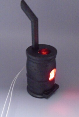 ROUND STOVE FIRE WITH LIGHT UP FIRE WITH LID