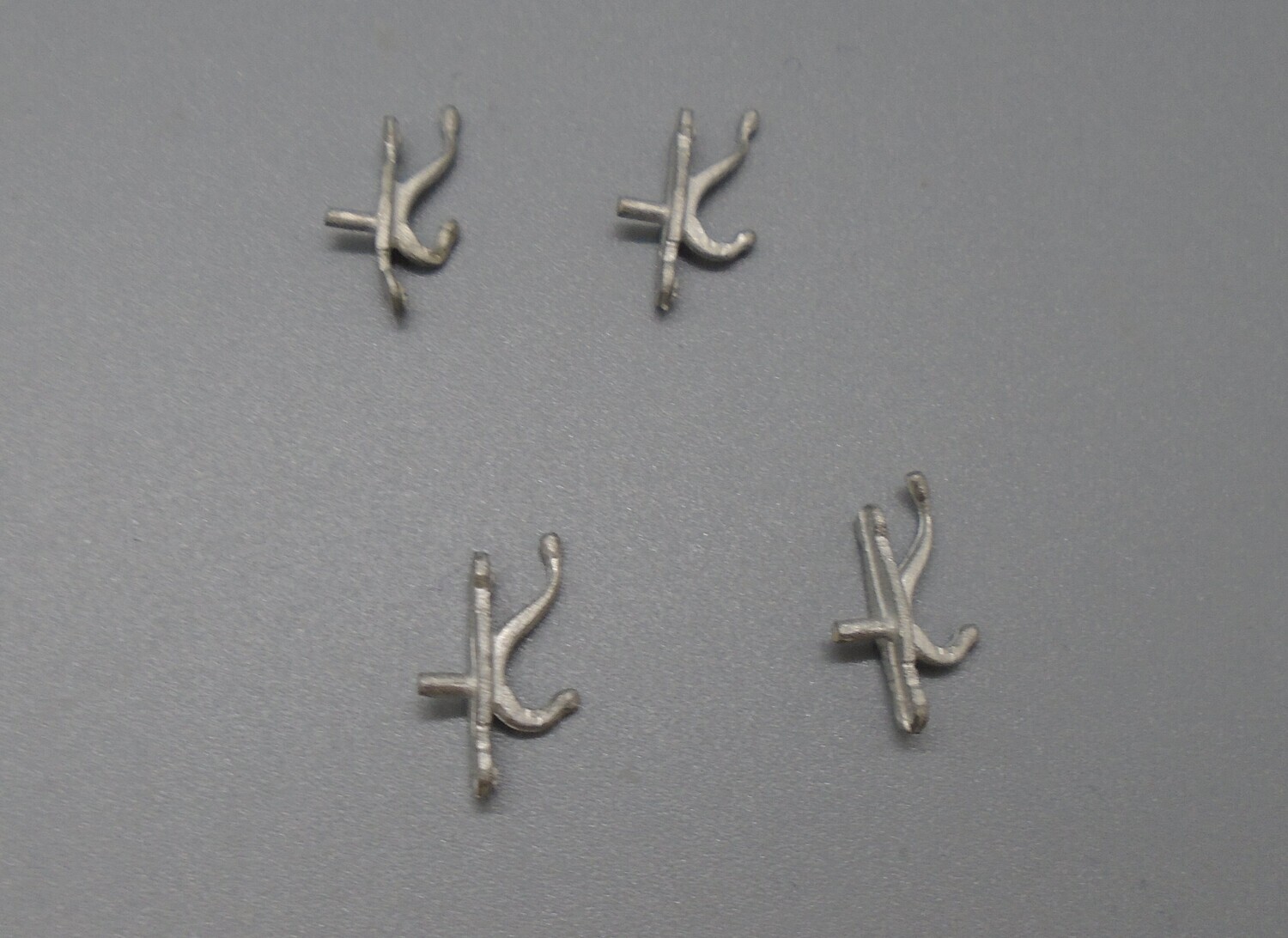 SMALL SILVER COAT HOOKS