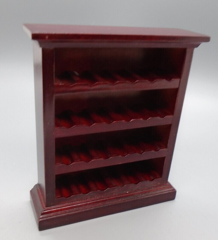 EMPTY MAHOGANY  WINE RACK/STORAGE