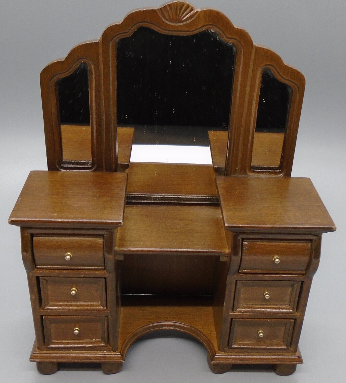 GRAND VANITY  DRESSING TABLE WITH CUT OUT FOR CHAIR