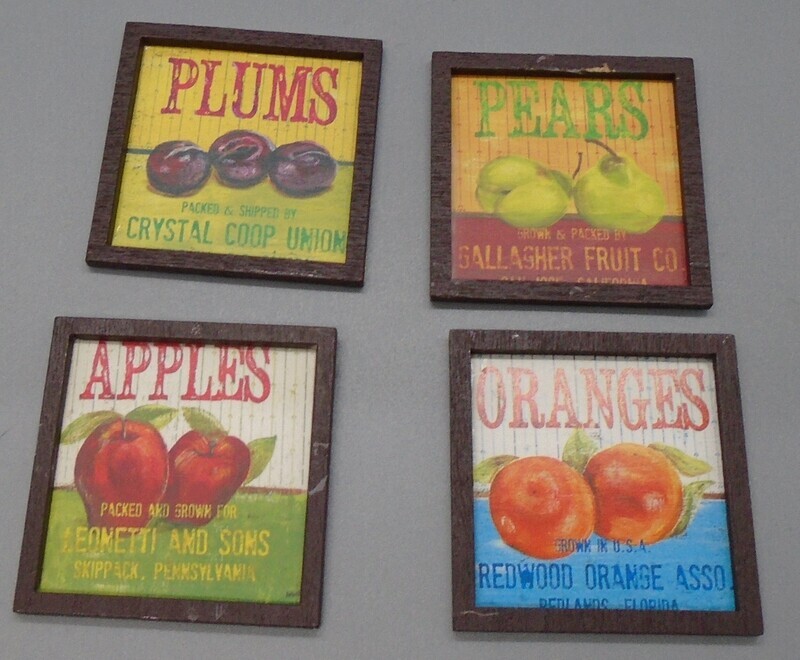 4 GREENGROCER SIGNS