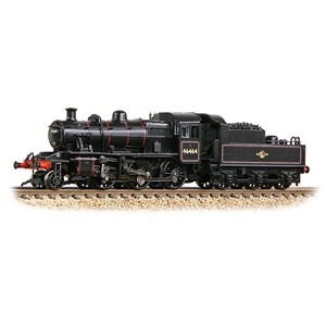 Graham Farish 372-628B LMS Ivatt 2MT 46464 BR Lined Black (Late Crest)