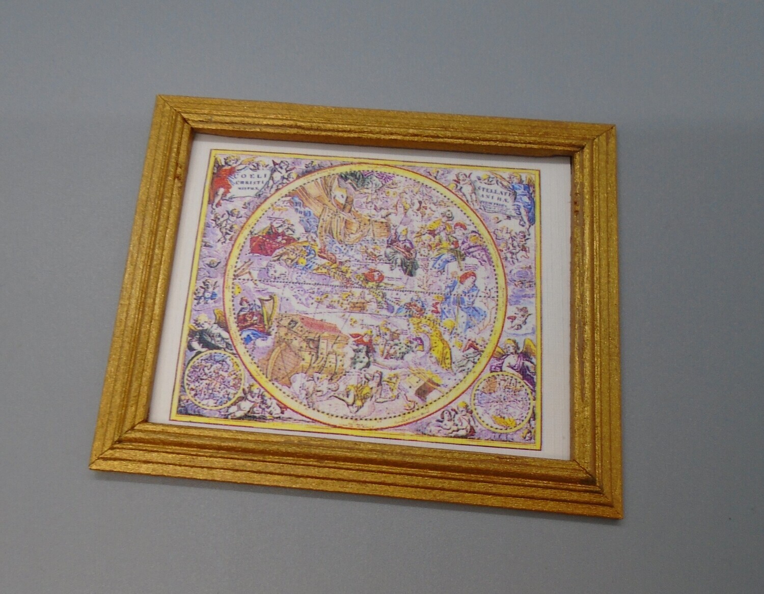 FRAMED OLD MAP OF THE WORLD