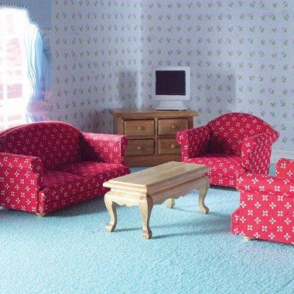 SOFA SET WITH FURNITURE AND TV