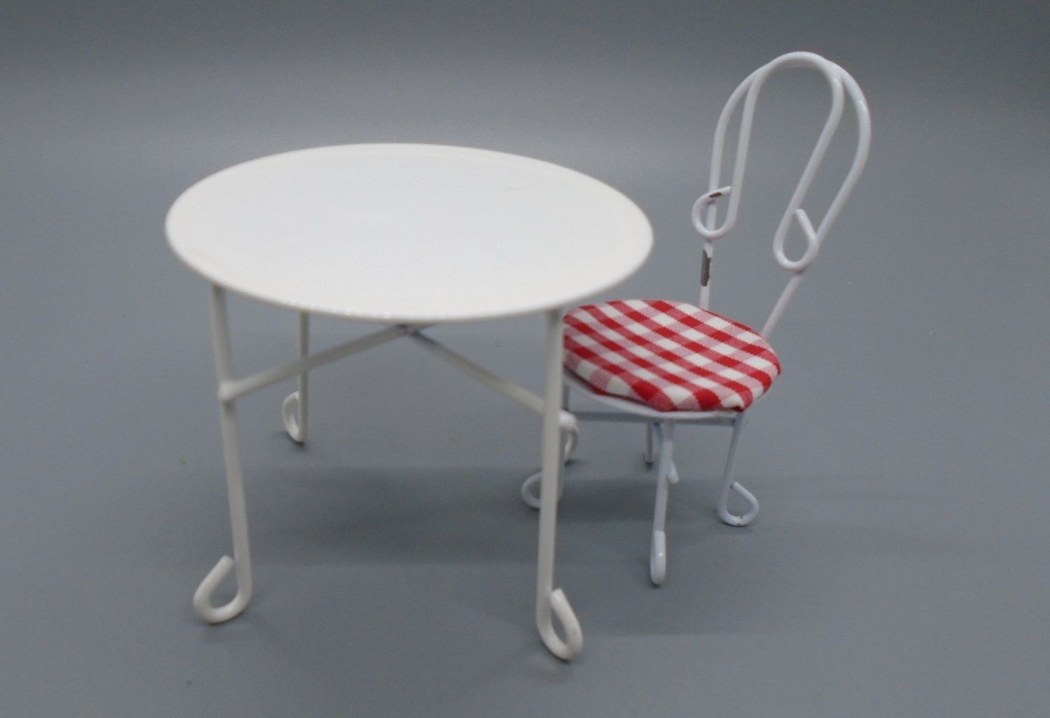 PRE-LOVED CAFE TABLE AND 1 CHAIRS
