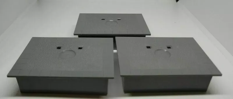 3 x  PRE-LOVED OO GAUGE HORNBY S8396 SMALL STATION PLATFORM SECTIONS