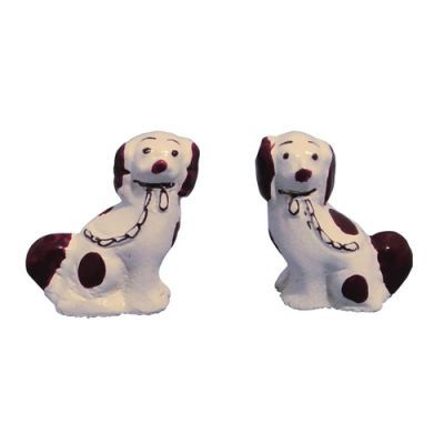 PAIR OF STAFFORDSHIRE DOGS