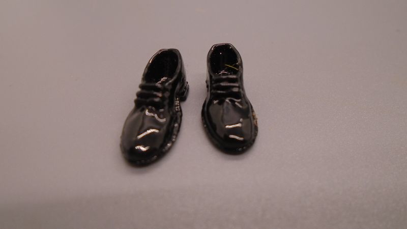 MENS BLACK SHINY SHOES
