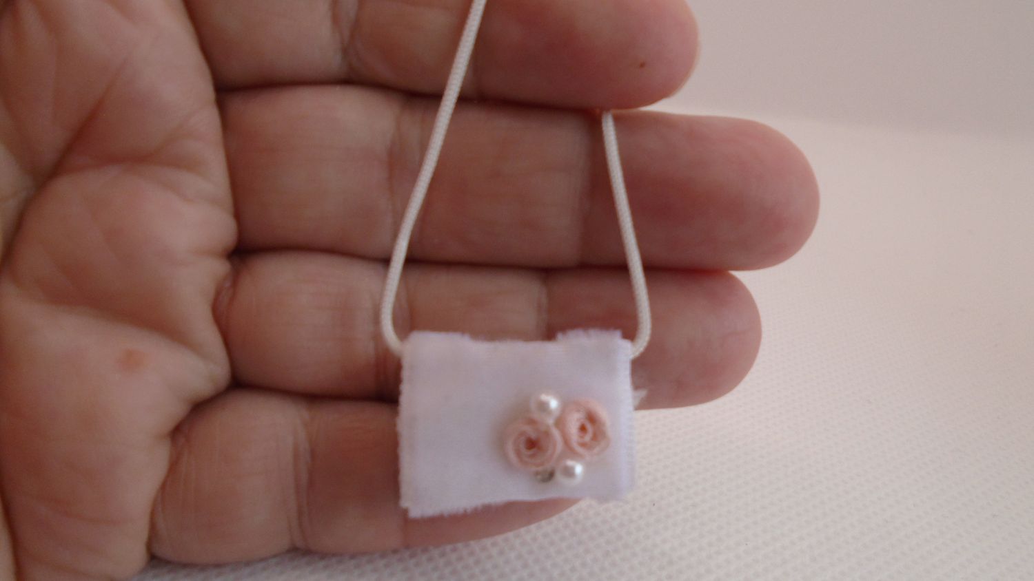 WHITE FABRIC HANDBAG WHITE FABRIC HANDBAG