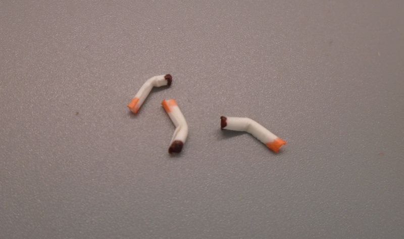 3 CIGARETTE BUTTS
