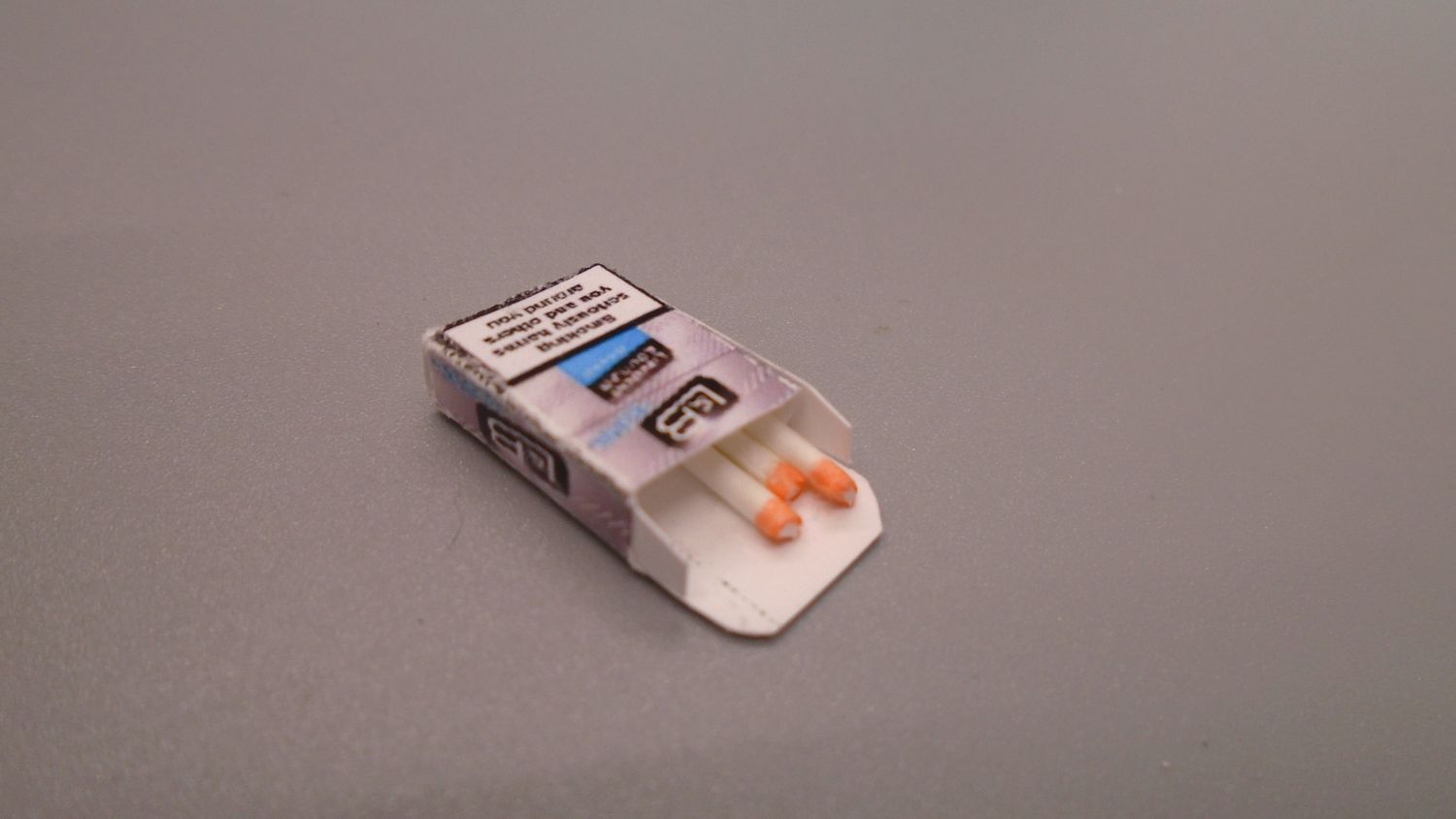 OPEN PACKET OF CIGARETTES