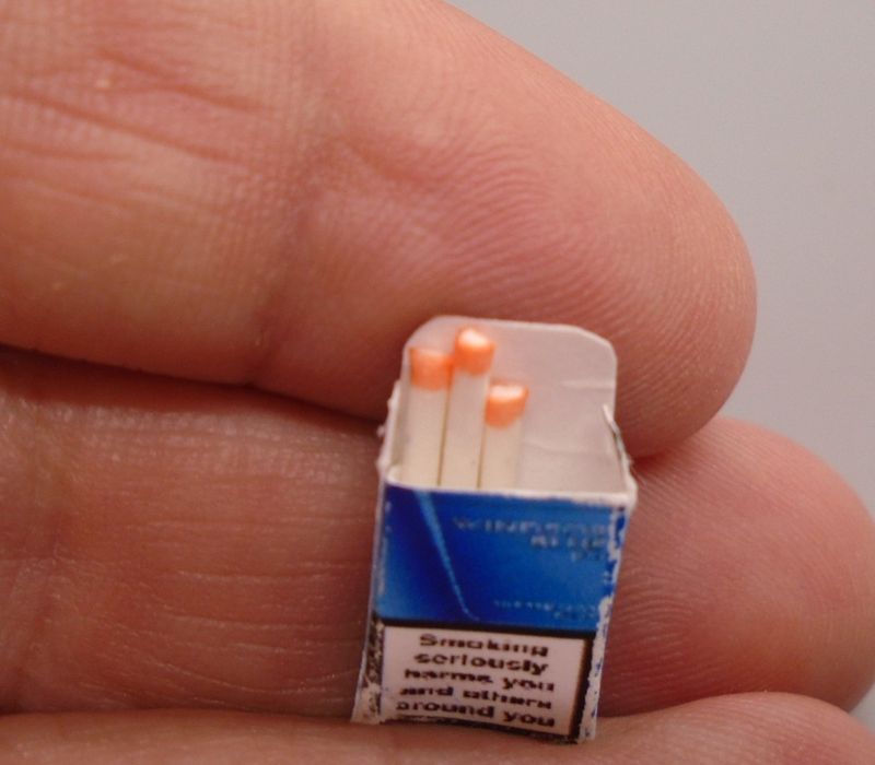OPEN PACKET OF CIGARETTES