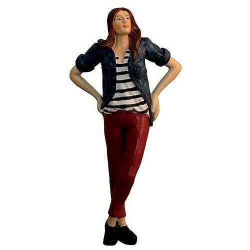 MODERN WOMAN IN RED TROUSERS