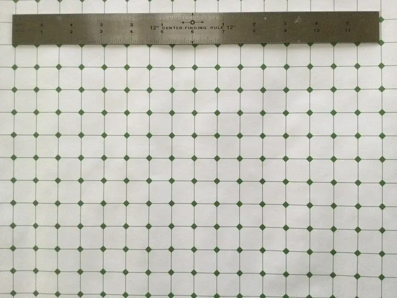 GREEN AND WHITE TILES