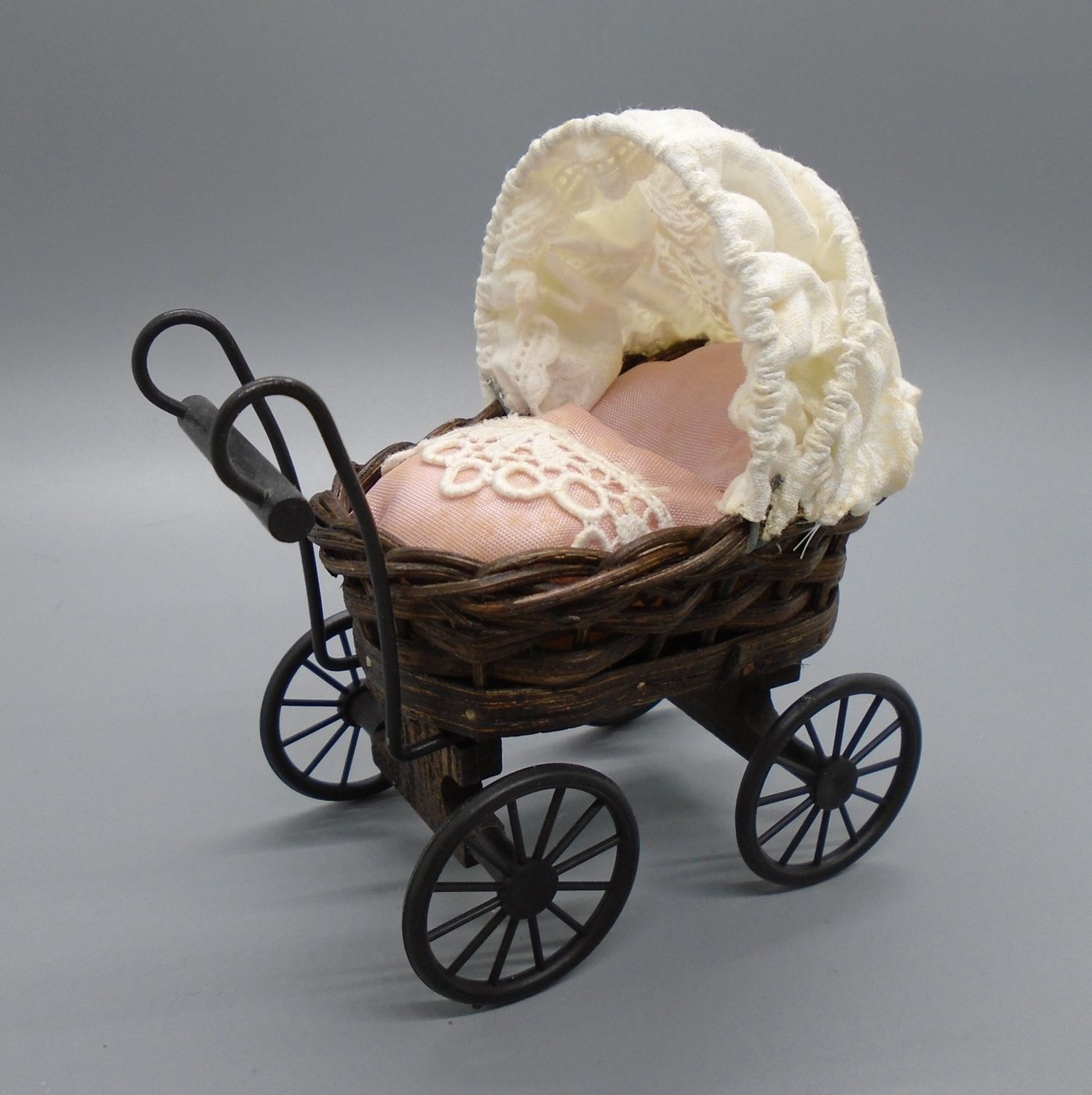 BEAUTIFUL WICKER PRAM WITH COVERS